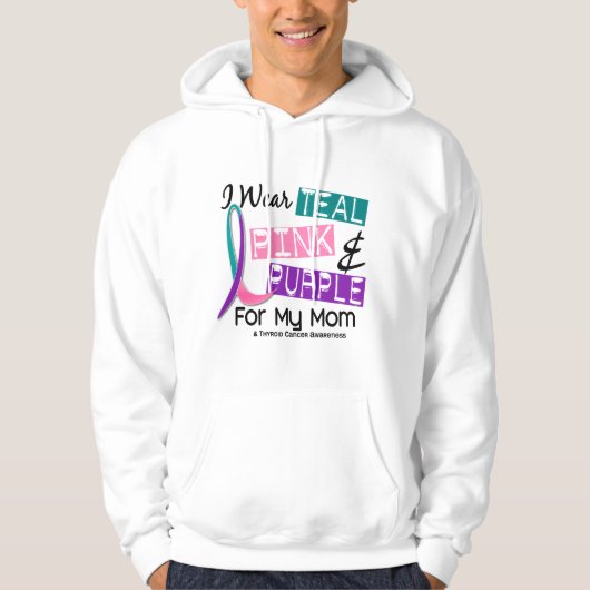 Ik Draag een schildklierlint voor mijn moeder 37 Hoodie (Voorkant)