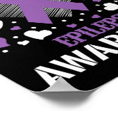 Ik Draag Epilepsy Bewustheid Supporter Ribbon Poster (Hoek)