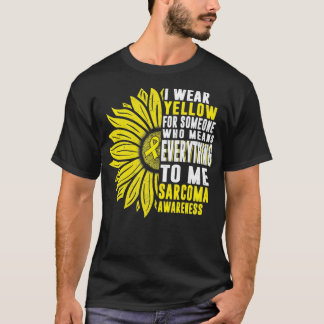 Ik Draag Geel gele Sarcoma bot Cancer Awareness Ye T-shirt