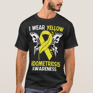 Ik Draag geel voor bewustzijn van enDOMETRIOSE T-shirt