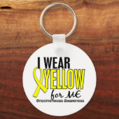 Ik Draag geel voor me 10 endometriose Sleutelhanger (Voorkant)