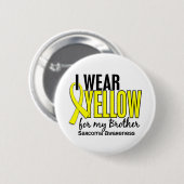 Ik Draag geel voor mijn broer 10 Sarcoma Ronde Button 5,7 Cm (Voorkant /achterkant)