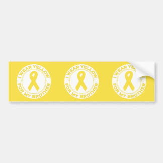 Ik Draag geel voor mijn broer Bumpersticker