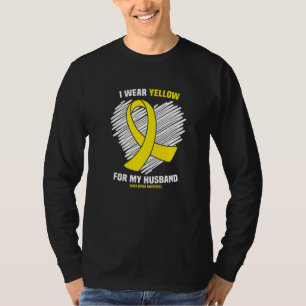Ik Draag Geel voor mijn man Spina Bifida Awarenes T-shirt