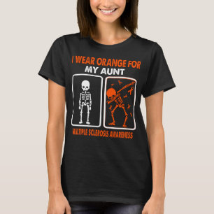 Ik Draag geel voor mijn tante MULTIPLE SCLEROSE T-shirt