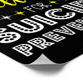 Ik Draag Geel voor zelfmoordpreventie Bewustmaking Poster (Hoek)