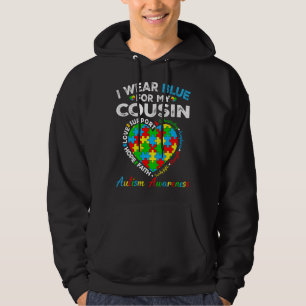 Ik Draag Geweldige blauw autisme bewustzijn voor m Hoodie