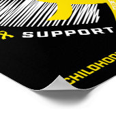 Ik Draag Gold ik ben een overlevende Kinder kinder Poster (Hoek)