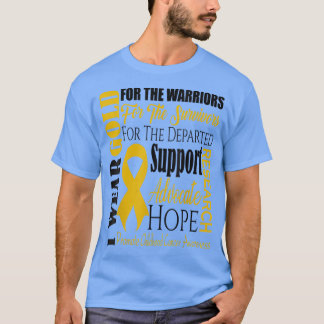 Ik Draag Gold voor kinderkankervoorlichting Hoop S T-shirt