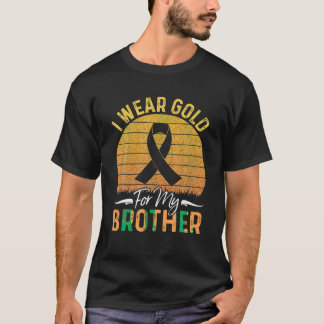 Ik Draag Gold voor mijn broederjeugdige waren tege T-shirt