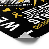 Ik Draag Gold voor mijn kleine jongen kinderkanker Poster (Hoek)