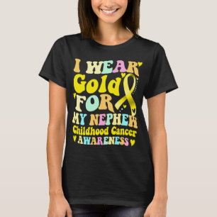 Ik Draag Gold voor mijn Nephew kinderkanker T-shirt