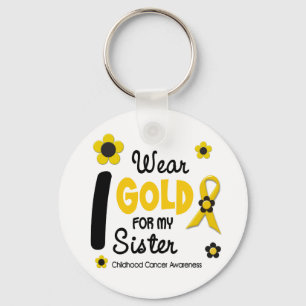 Ik Draag Gold voor mijn zuster 12-STROOMVERSIE Sleutelhanger