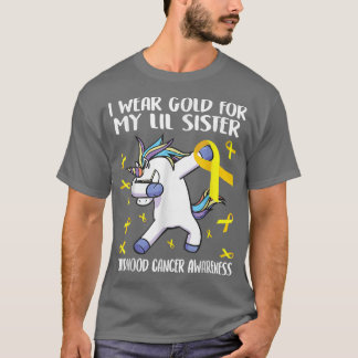 Ik Draag Gold voor mijn zuster Unicorn Childhood C T-shirt