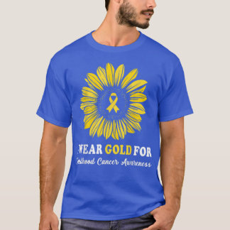 Ik Draag Gold voor ondersteuning van kinderkanker T-shirt
