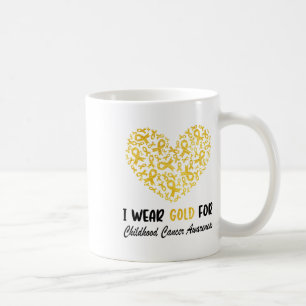 Ik draag goud voor het vergroten van het bewustzij koffiemok