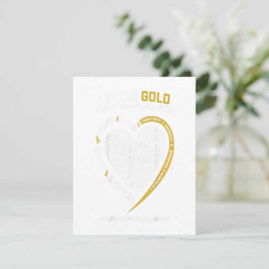 Ik draag goud voor mijn kleindochter kindertijd kaart (Staand voorkant)