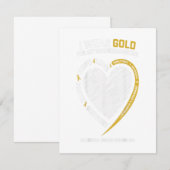 Ik draag goud voor mijn kleindochter kindertijd kaart (Voorkant / Achterkant)