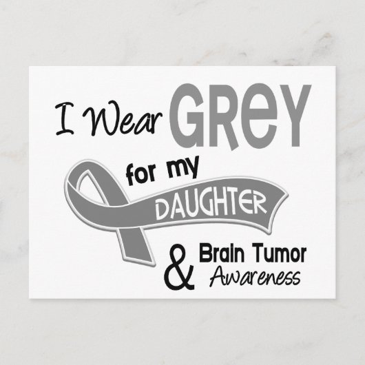 Ik Draag Gray 42 Daughter Brain Tumor Briefkaart (Voorkant)
