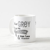 Ik Draag Gray 42 Daughter Brain Tumor Koffiemok (Voorkant links)