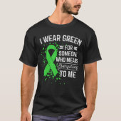 Ik Draag Green - Bewustmaking Green Ribbon Gift T-shirt (Voorkant)