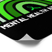 Ik Draag Green for Mental Health Awareness 2 Poster (Hoek)