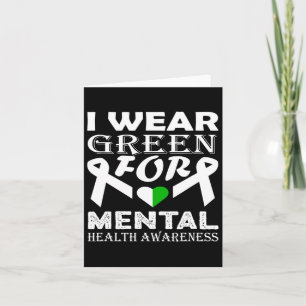 Ik Draag Green for Mental Health Awareness Maand 8 Kaart