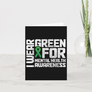 Ik Draag Green for Mental Health Awareness Maand Kaart