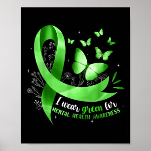 Ik Draag Green for Mental Health Awareness Month G Poster