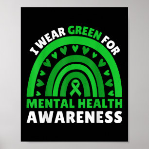 Ik Draag Green for Mental Health Awareness Month R Poster
