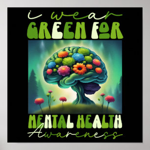 Ik Draag Green for Mental Health Awareness Poster