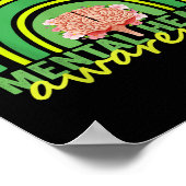 Ik Draag Green for Mental Health Awareness Rainbow Poster (Hoek)