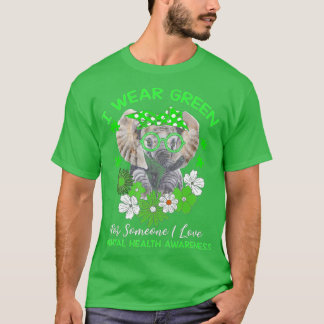 Ik Draag Green for Mental Health Awareness Ribbon  T-shirt