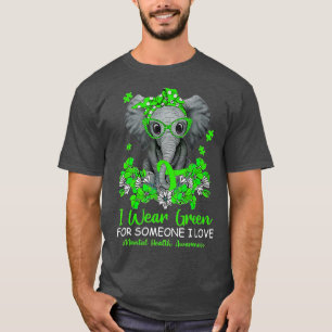Ik Draag Green for Mental Health Awareness Ribbon T-shirt