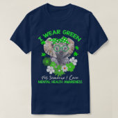 Ik Draag Green for Mental Health Awareness Ribbon  T-shirt (Design voorkant)