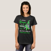 Ik Draag Green Non-Hodgkin's Lymfoom T-shirt (Voorkant volledig)