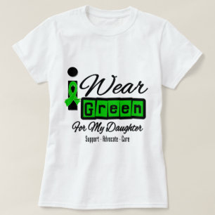 Ik Draag Green Ribbon (Retro) - Dochter T-shirt