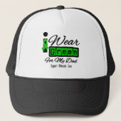 Ik Draag Green Ribbon (Retro) - pap Trucker Pet (Voorkant)
