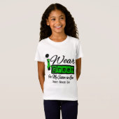 Ik Draag Green Ribbon (Retro) - Zuster-in-Law T-shirt (Voorkant volledig)
