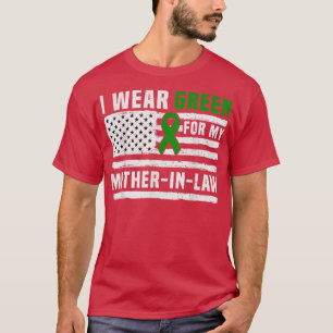 Ik Draag Green voor mijn moederInLaw Mental Health T-shirt