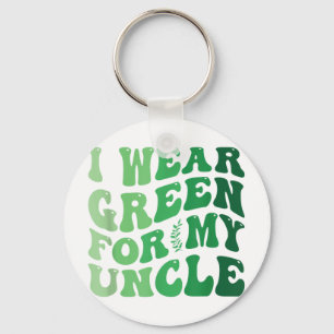 Ik Draag Green voor mijn oom Mental Health Awarene Sleutelhanger
