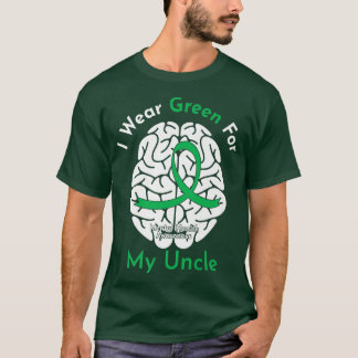 Ik Draag Green voor mijn oom Mental Health Awarene T-shirt