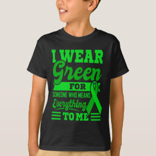 Ik DRAAG GREEN World Cancer Day Gift Green Ribbon  T-shirt