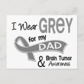 Ik Draag Grey 42 Pa Brain Tumor Briefkaart (Voorkant)