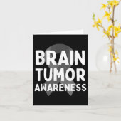 Ik Draag Grey voor Brain Tumor Awareness Grey S Ri Kaart (Gele Bloem)