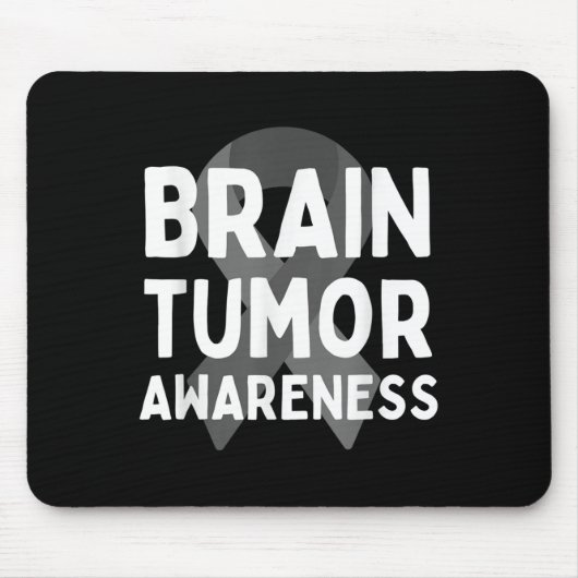 Ik Draag Grey voor Brain Tumor Awareness Grey S Ri Muismat (Voorkant)