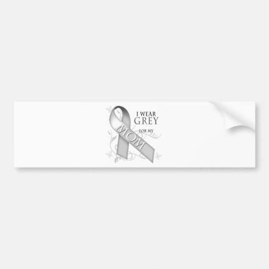 Ik Draag Grey voor mijn moeder Bumpersticker (Voorkant)