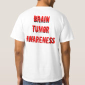 ik draag grijs voor mijn broer en held t-shirt (Achterkant)