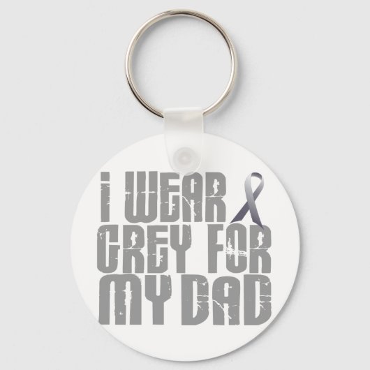 Ik Draag grijs voor mijn DAD 16 Sleutelhanger (Voorkant)