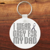 Ik Draag grijs voor mijn DAD 16 Sleutelhanger (Voorkant)
